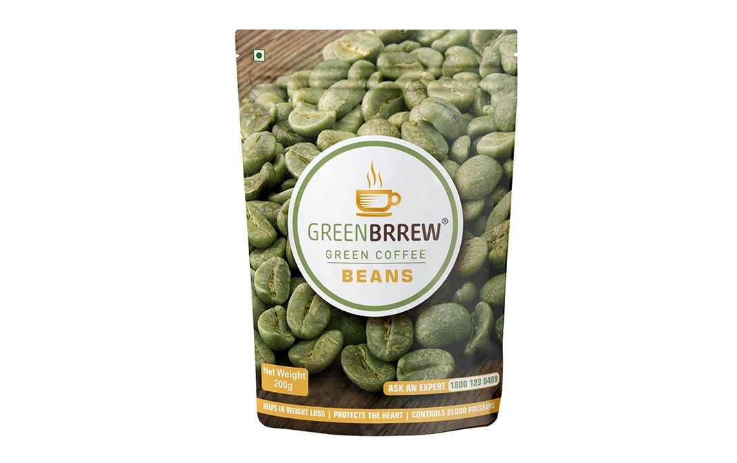 GreenBrrew Green Coffee Beans    Pack  200 grams